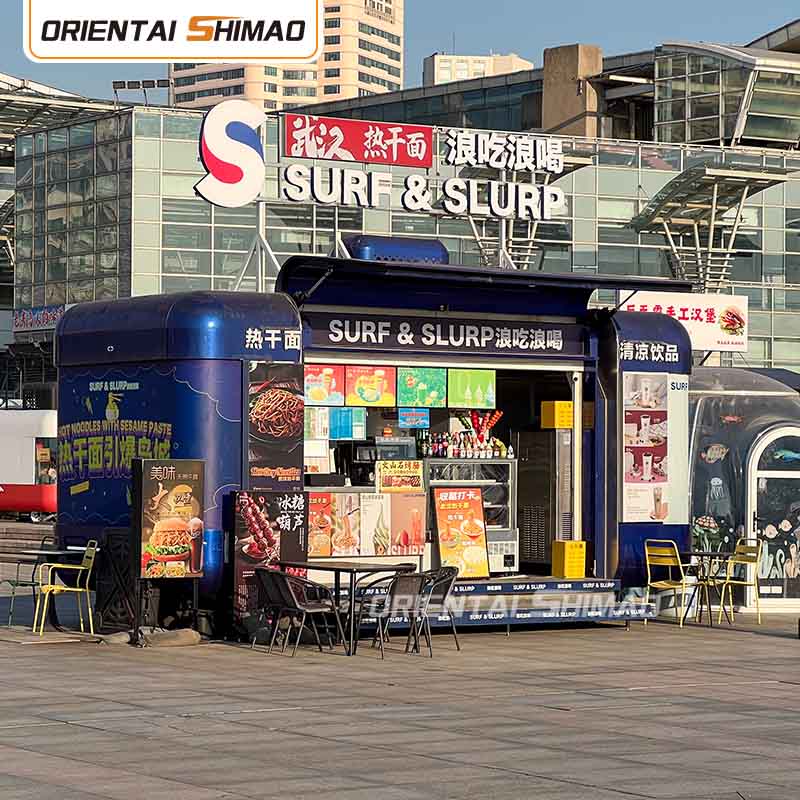 Food Van Used Food Truck For Sale Mobile Kitchen Catering Food Trailer ລົດບັນທຸກອາຫານ
