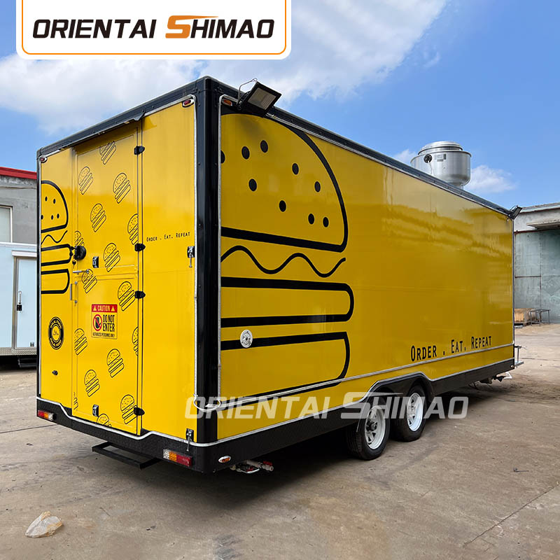 ຕະຫຼາດກາງຄືນ BBQ ອາຫານ Trailer